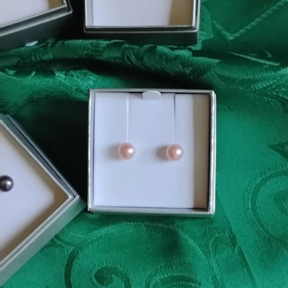 Elegant Pink Pearl Stud Earrings By Honora